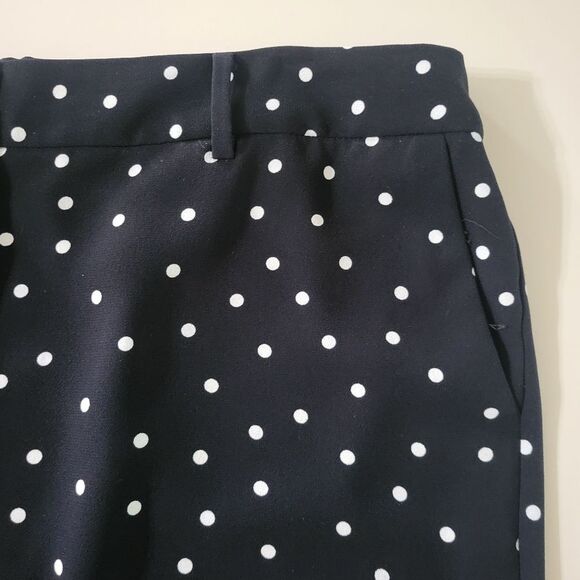 Talbots Navy Dotty Print Capris Pant - Picture 8 of 15